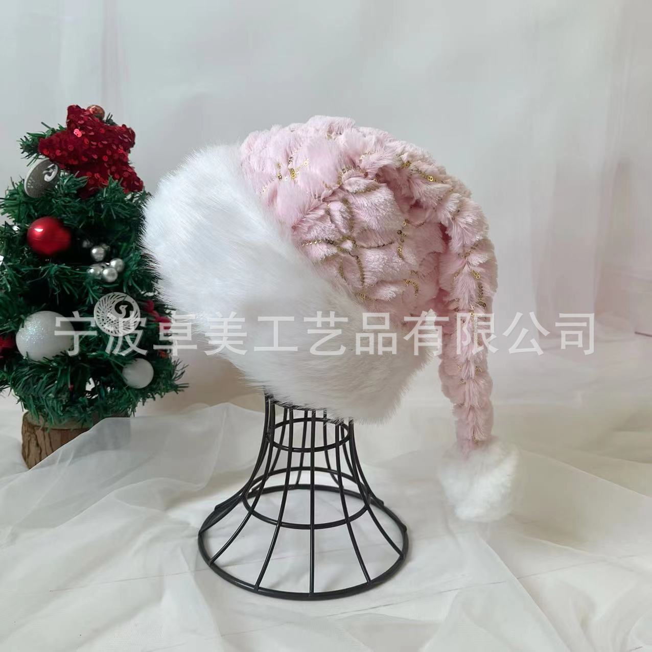 クリスマス帽-31*47cm (成人と児童金)