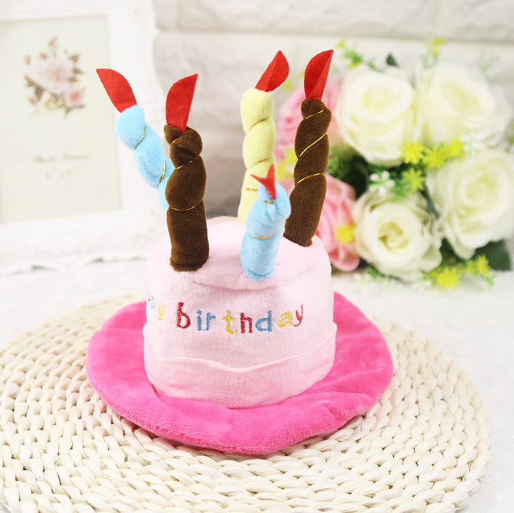 ●ピンクの誕生日帽子