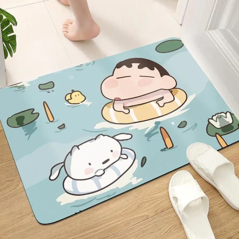 しんちゃんシロ水泳