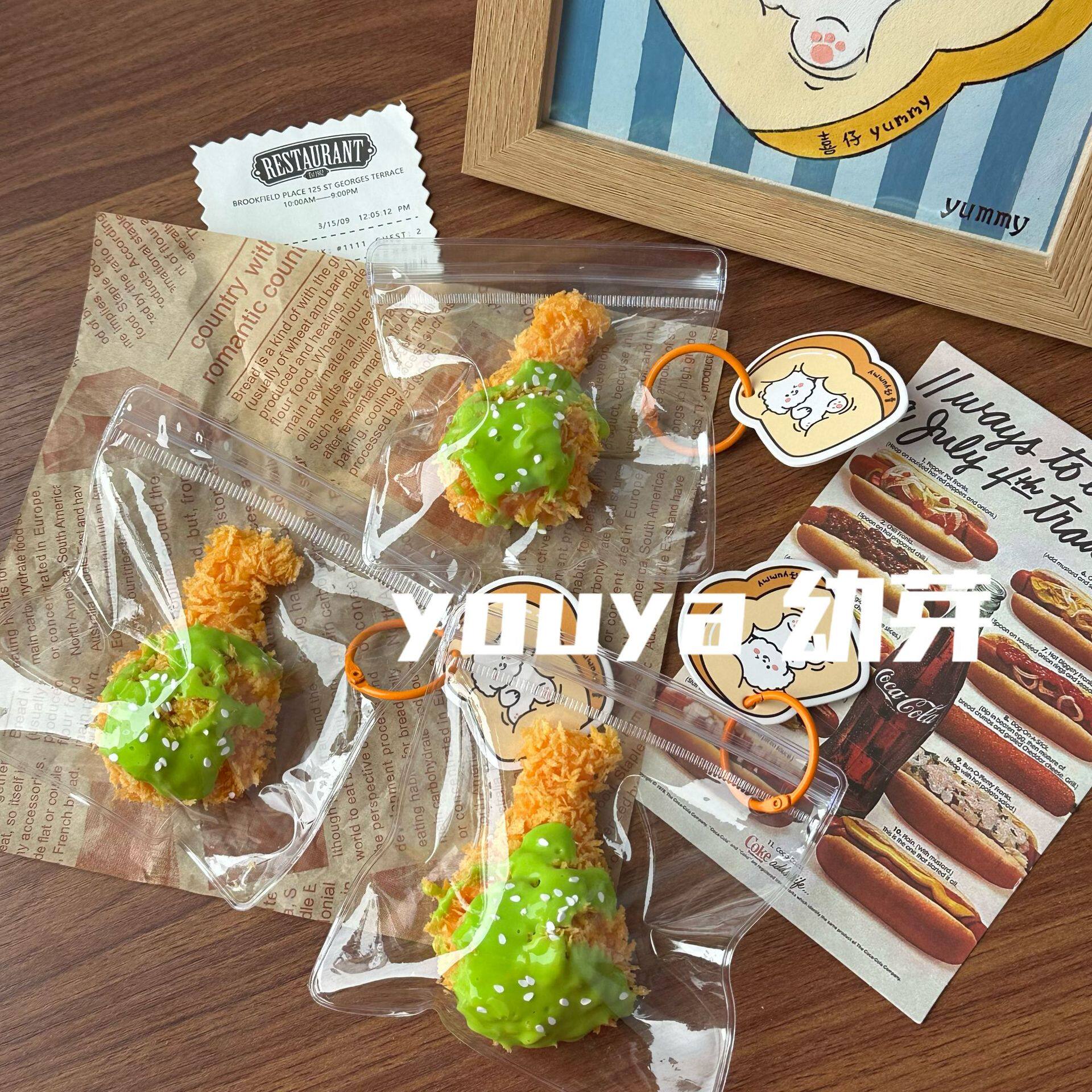 鴨糞ソースマスタードフライドチキンレッグ