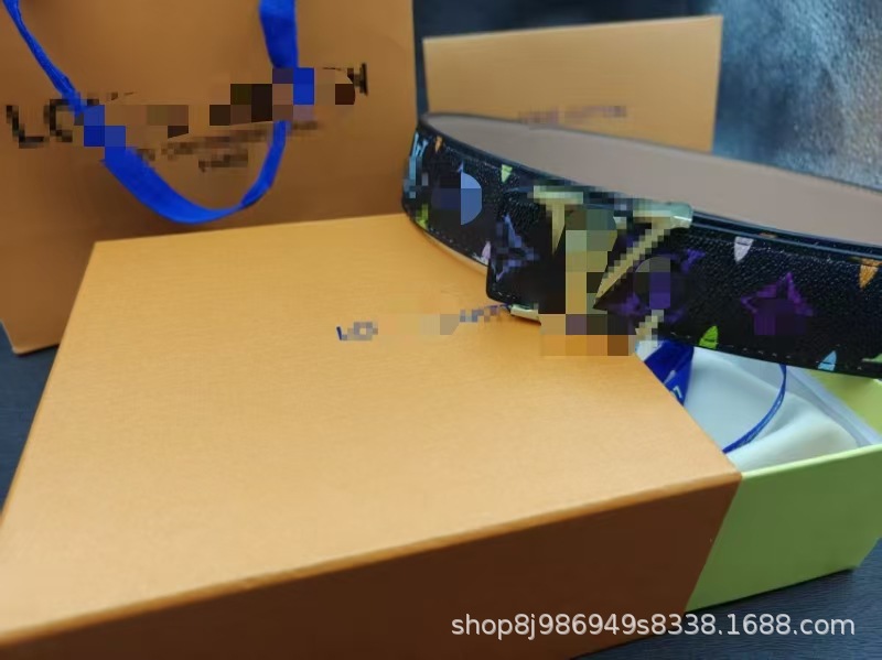 ブラックカラーフラワーゴールドバックル