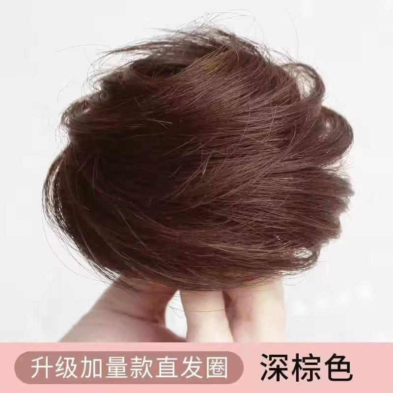 輪ゴム縮毛矯正リング【ダークブラウン】