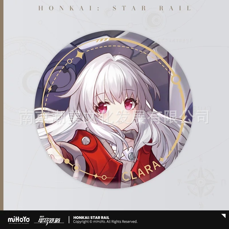 キャラクター描き下ろしシリーズ ブリキバッジ～クララ風～