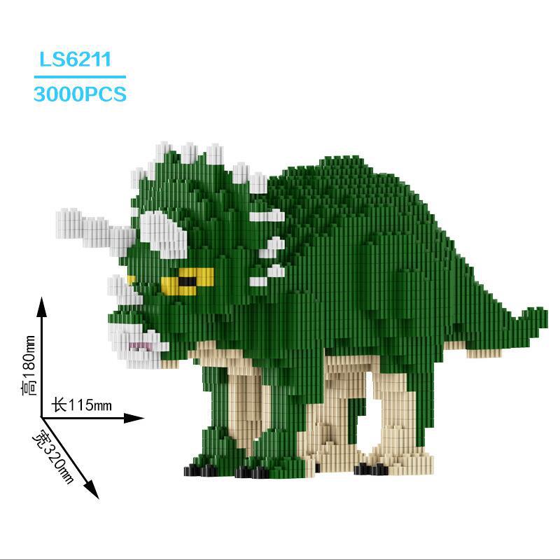 三角竜積み木ハンマー