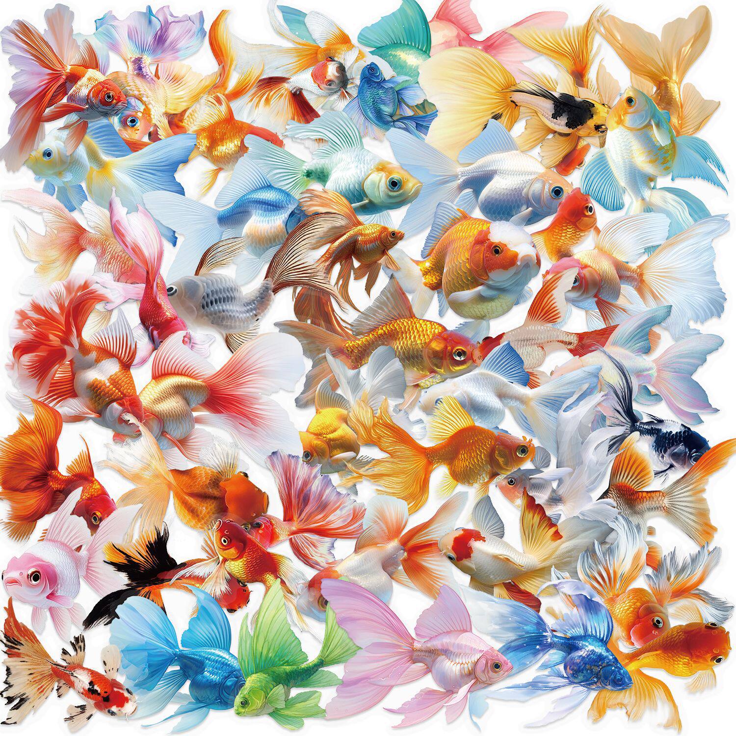 金魚ステッカー 50枚 SLP050