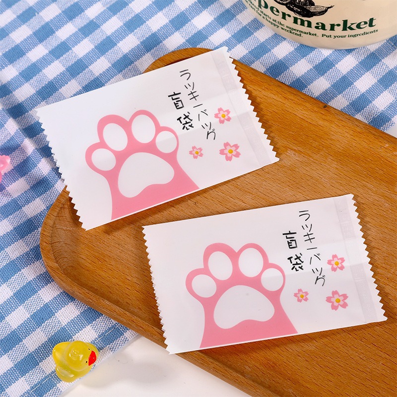6*9.5 ピンク猫爪スタイル/1 パック 100 個