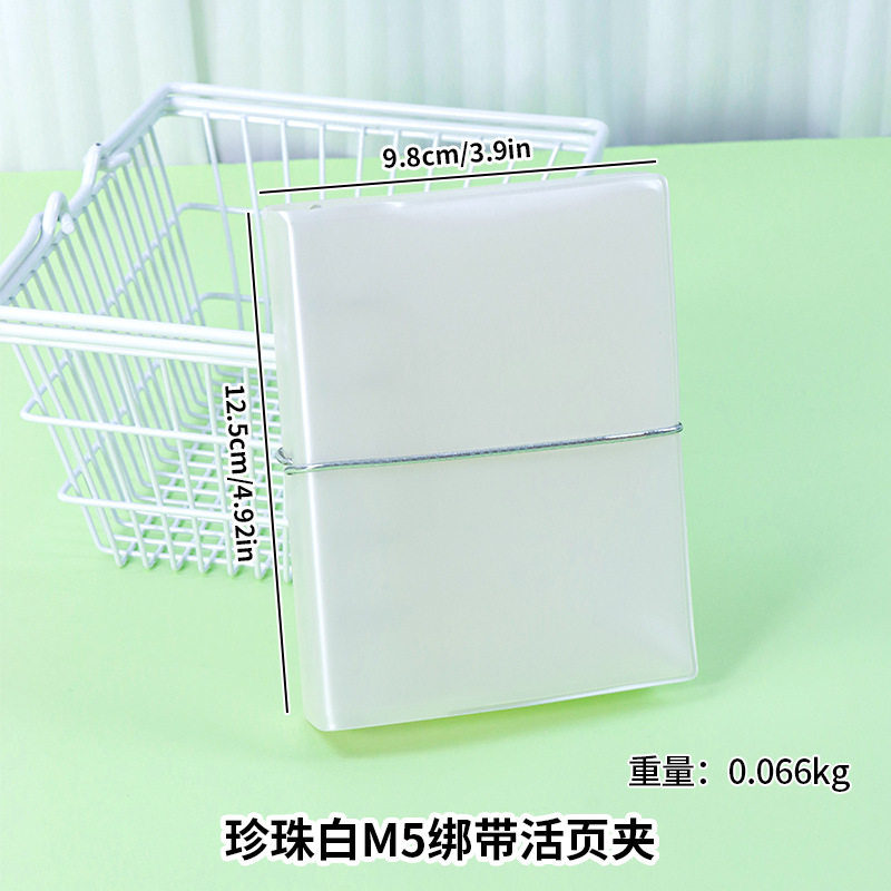 パールホワイト M5 ストラップ バインダー