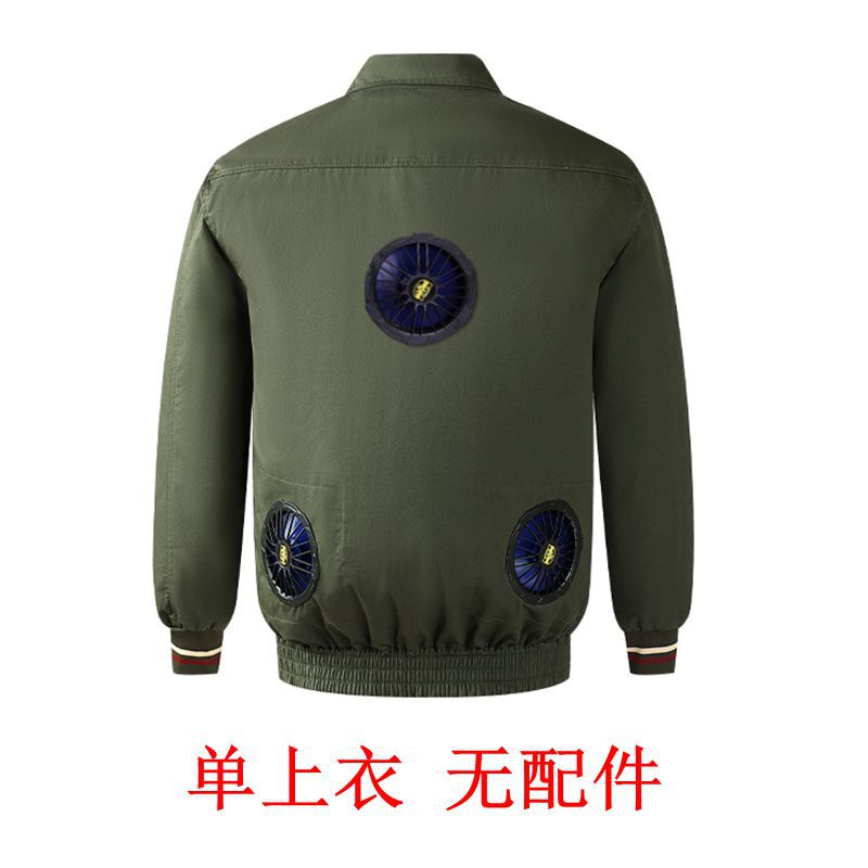 LK ピュアコットン空調服【3穴ミリタリーグリーントップ】