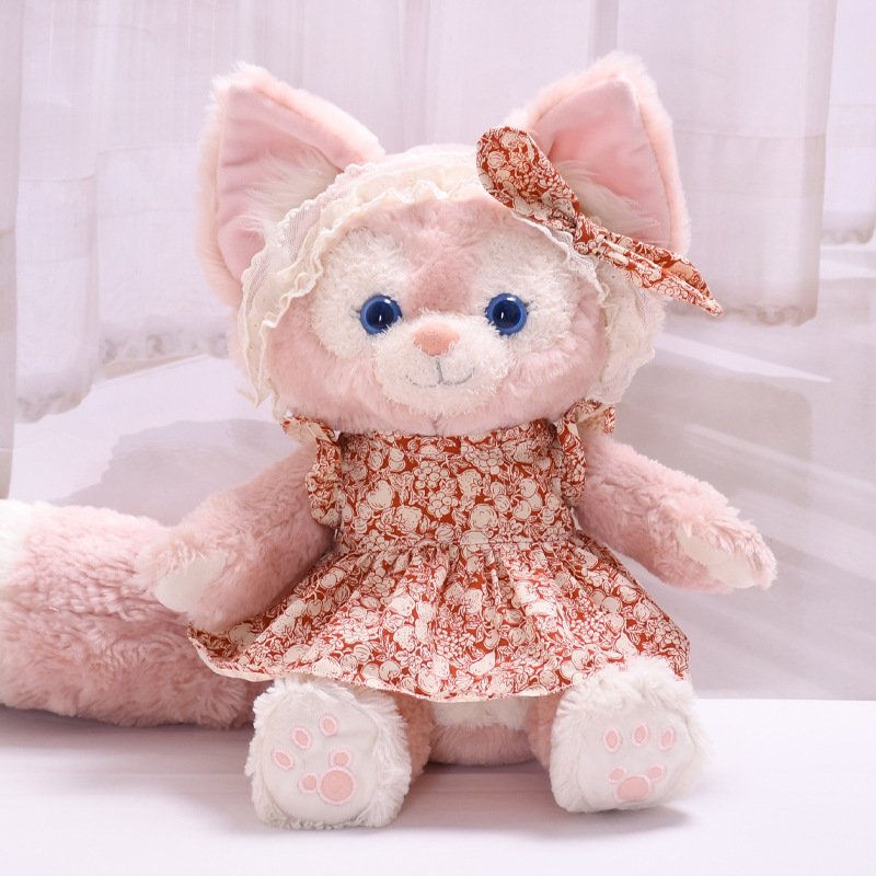 赤い花のカチューシャ スカート セット (ベビー服のみの販売、人形は含まれません)