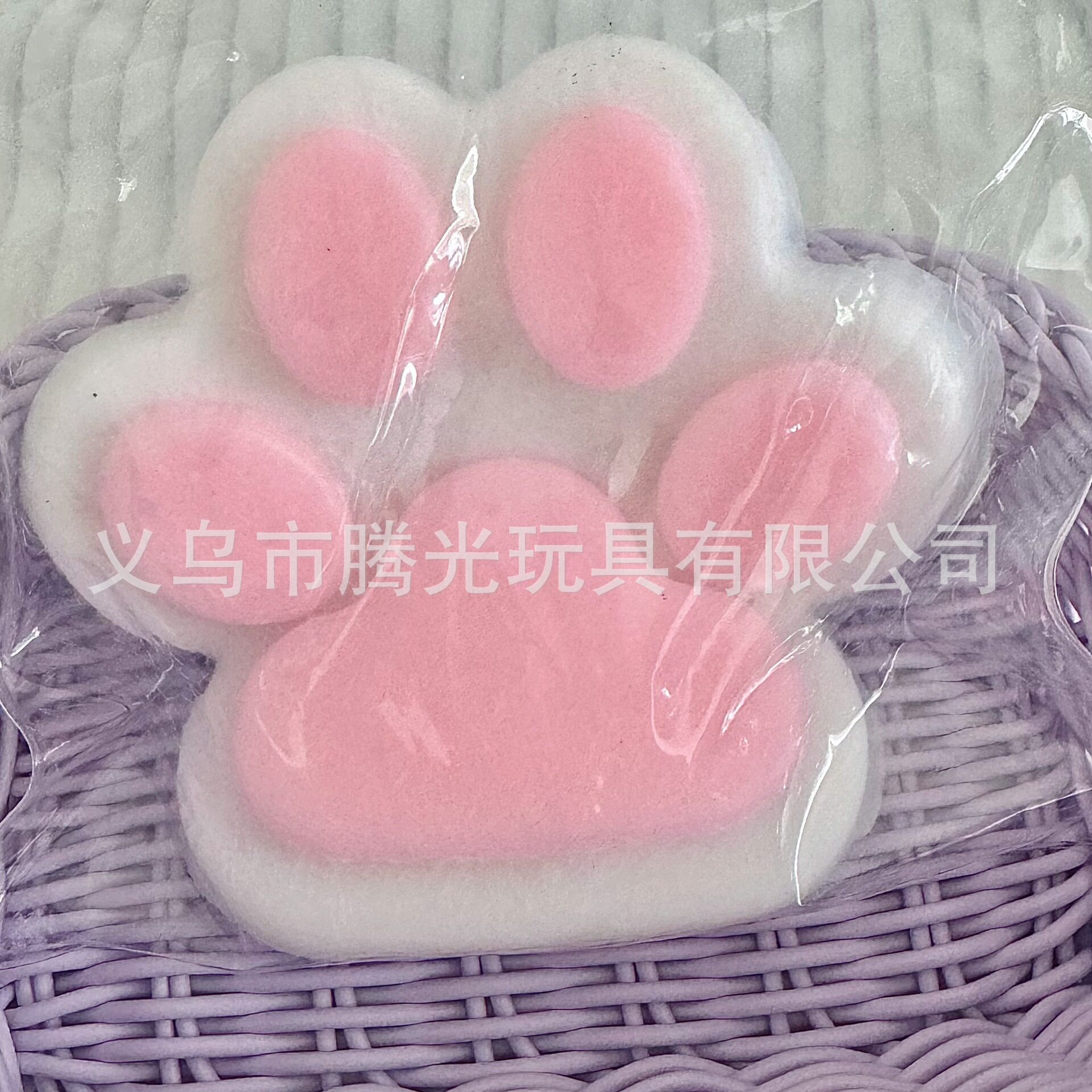 15cm ビッグマック 植毛猫爪 ピンクと白