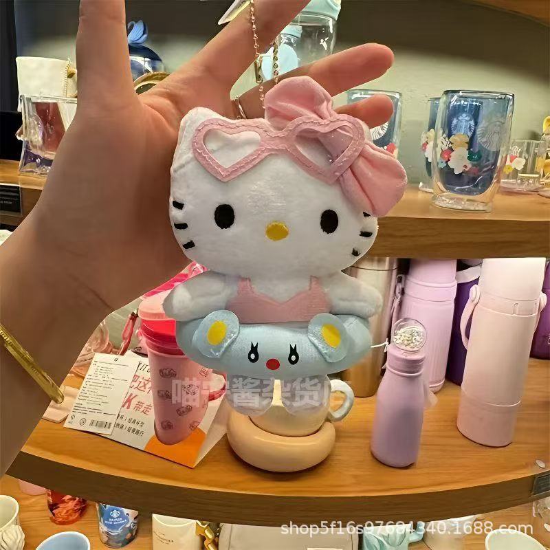 ピンクのビキニ水泳リングペンダント