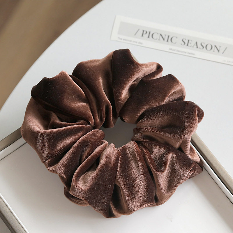 高級感ベルベット腸輪-茶色