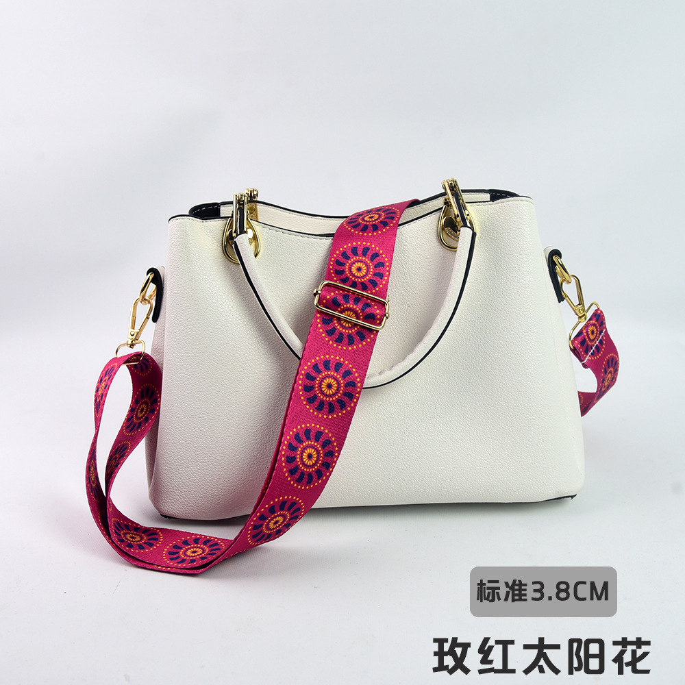 ローズレッドひまわりストライプ（標準3.8CM）