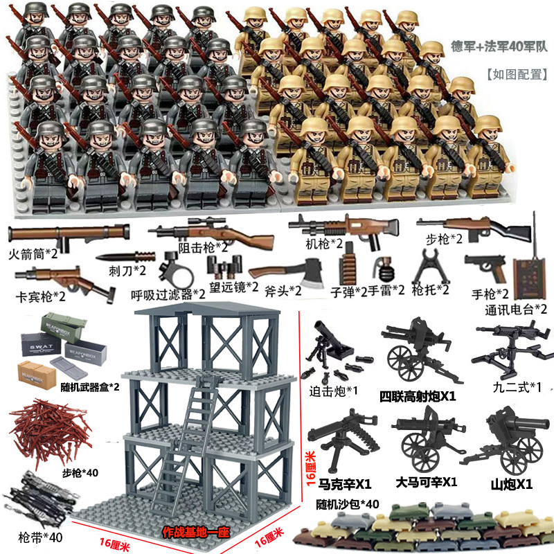 写真に示すドイツ軍 + フランス軍 40 軍 + 戦闘基地