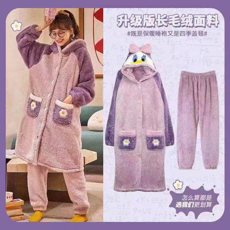 紫のドナルドダックパンツ