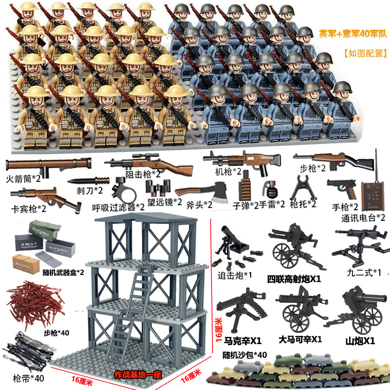 写真に示すように、イギリス軍 + 40 軍 + 戦闘基地