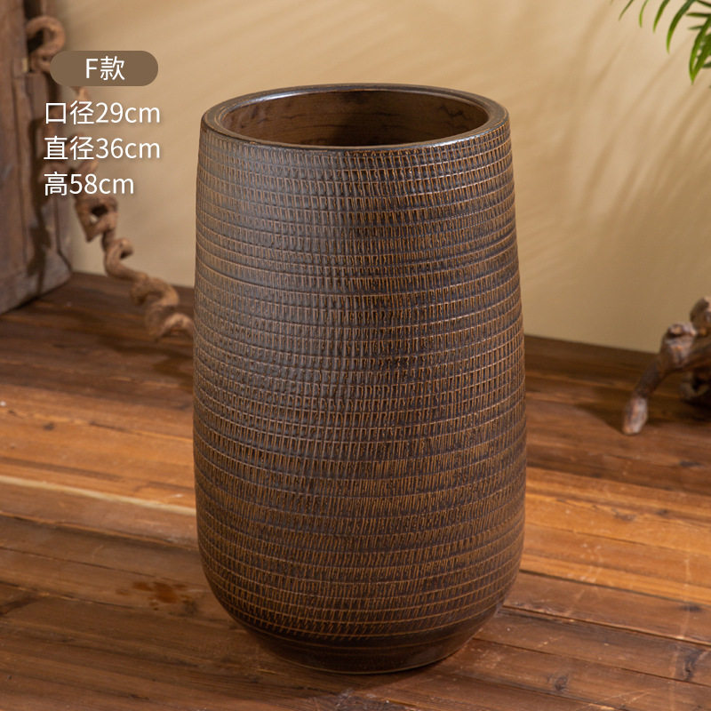 彫刻模様付き植木鉢 Fタイプ（穴あけ加工なし）