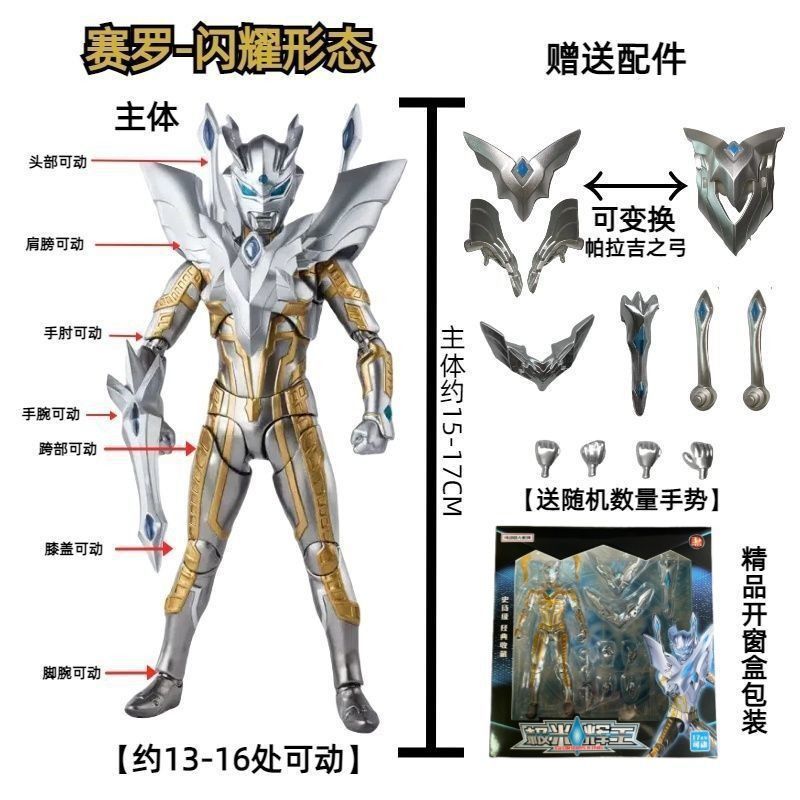 シャイニングセロ 【多関節・多可動形状】-15～17cm多関節可動