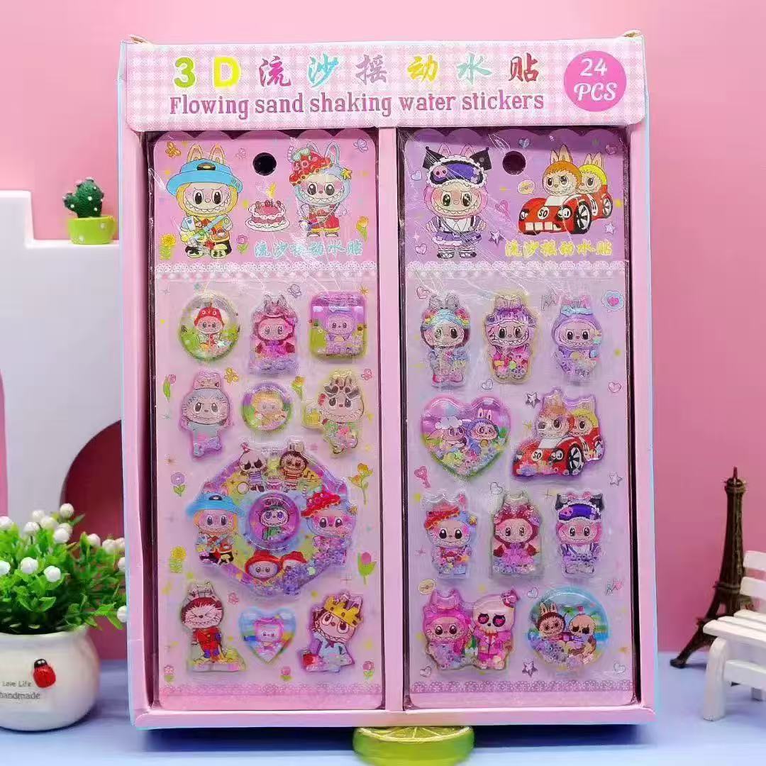 ラブブ 3D流砂シェイキングウォーターステッカー