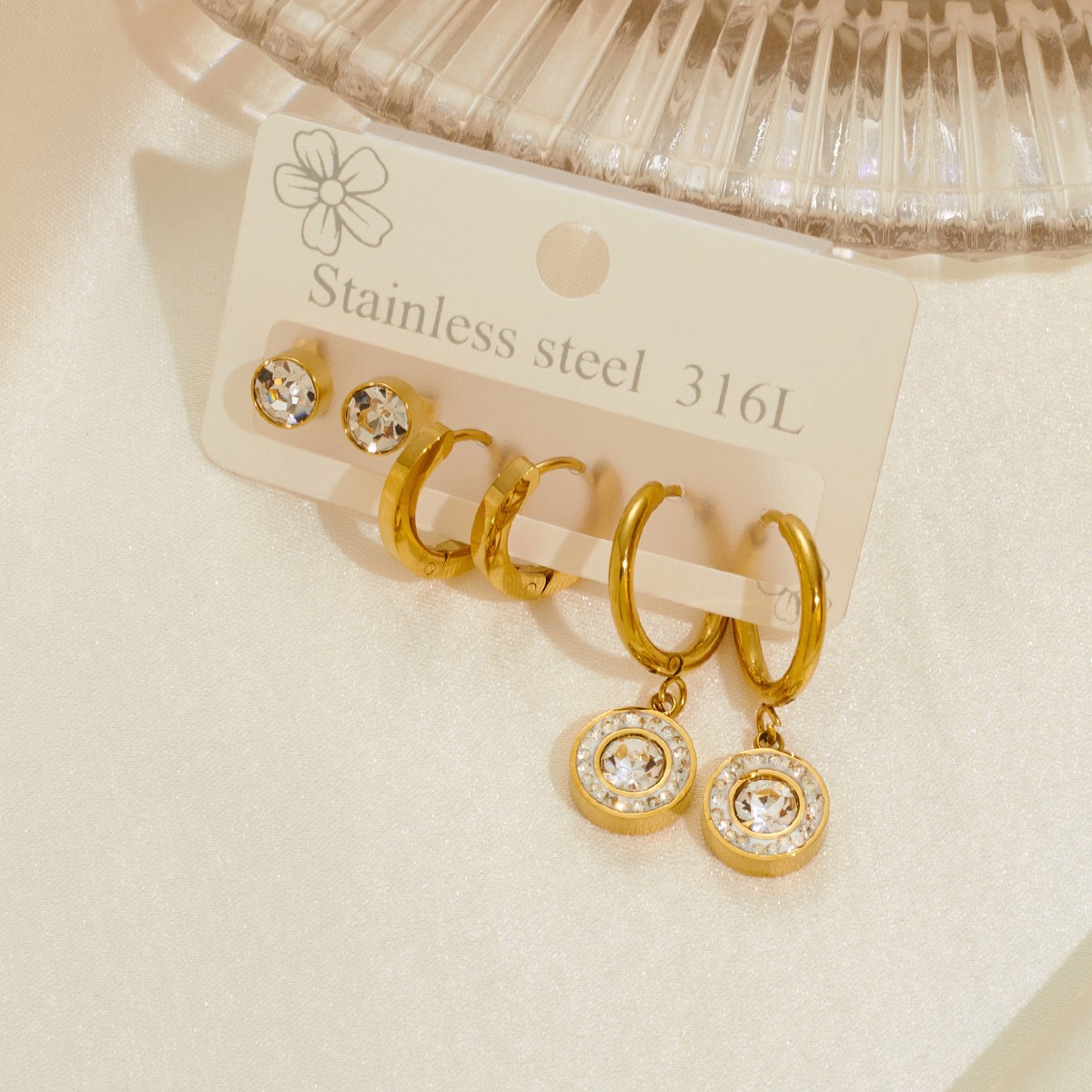 大小ラウンドダイヤモンドセット