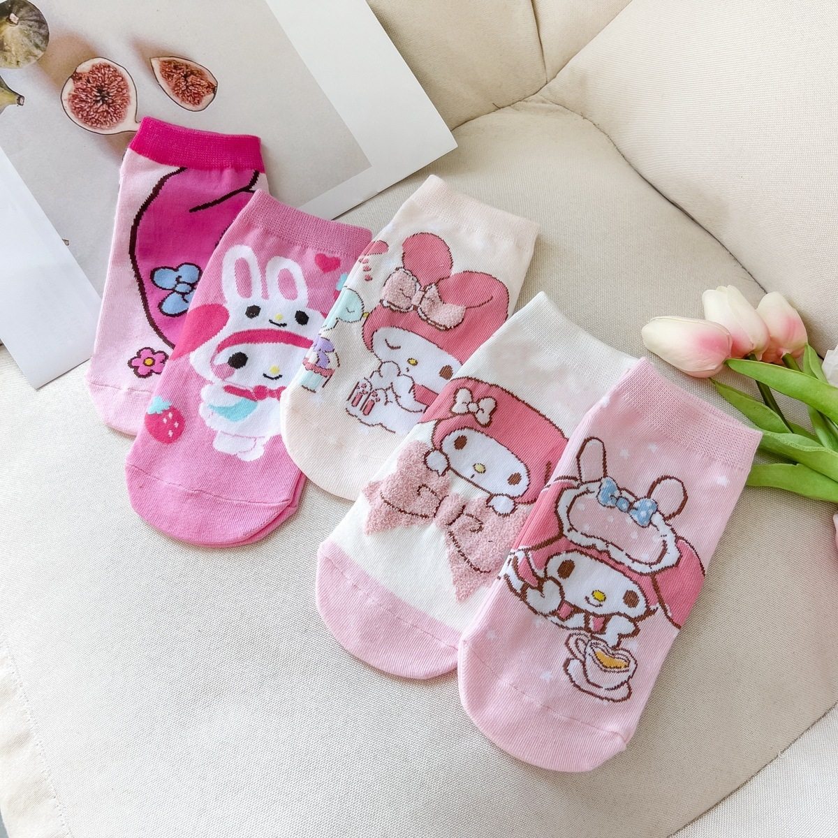 コーヒーピンクのウサギ