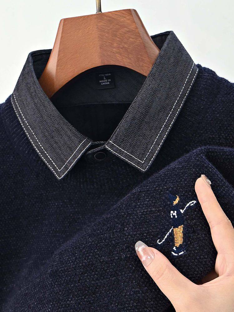 ダークグレー(デニム衿ヴィラン刺繍)