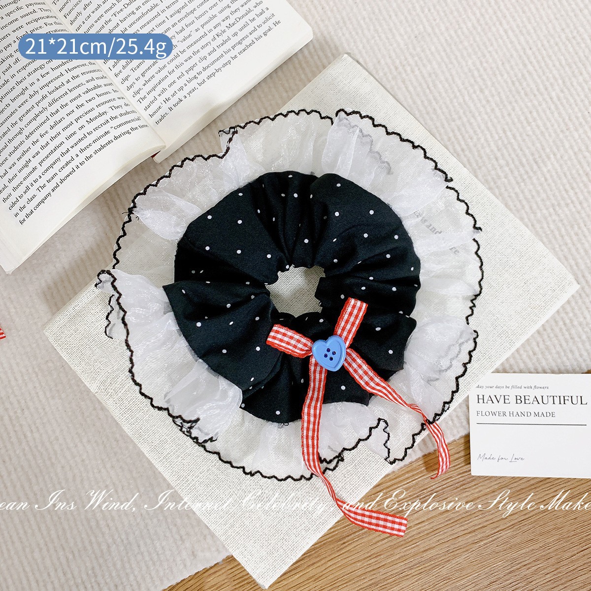 水玉模様のレース