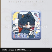 男子寮Qバージョンシリーズ PUバッジ 刃物風