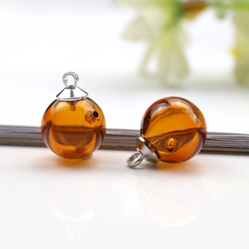 シャンパンエッセンシャルオイルビーズ+スチールキャップ