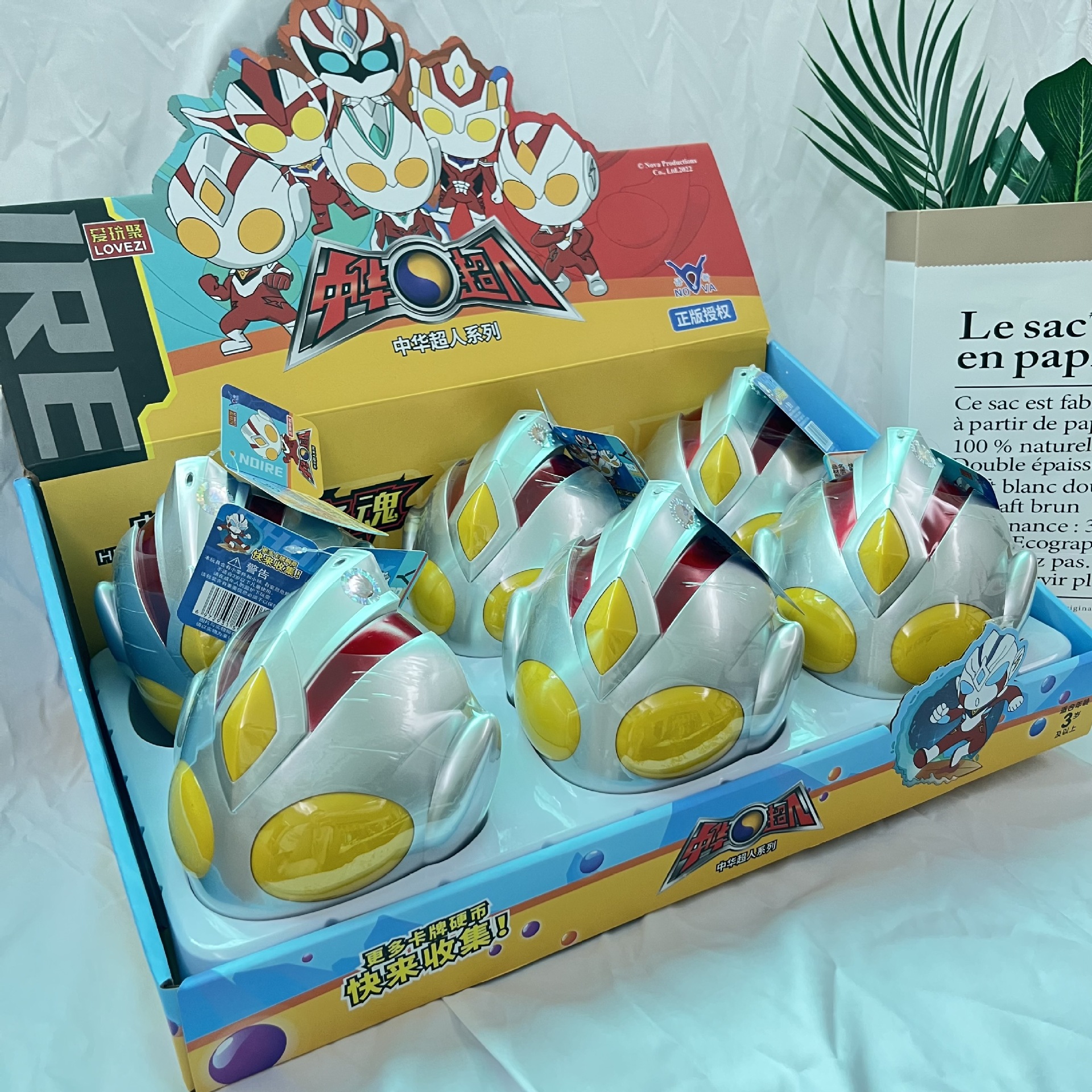 366420スーパーマン収納ヘッド (6個1展示ケース)