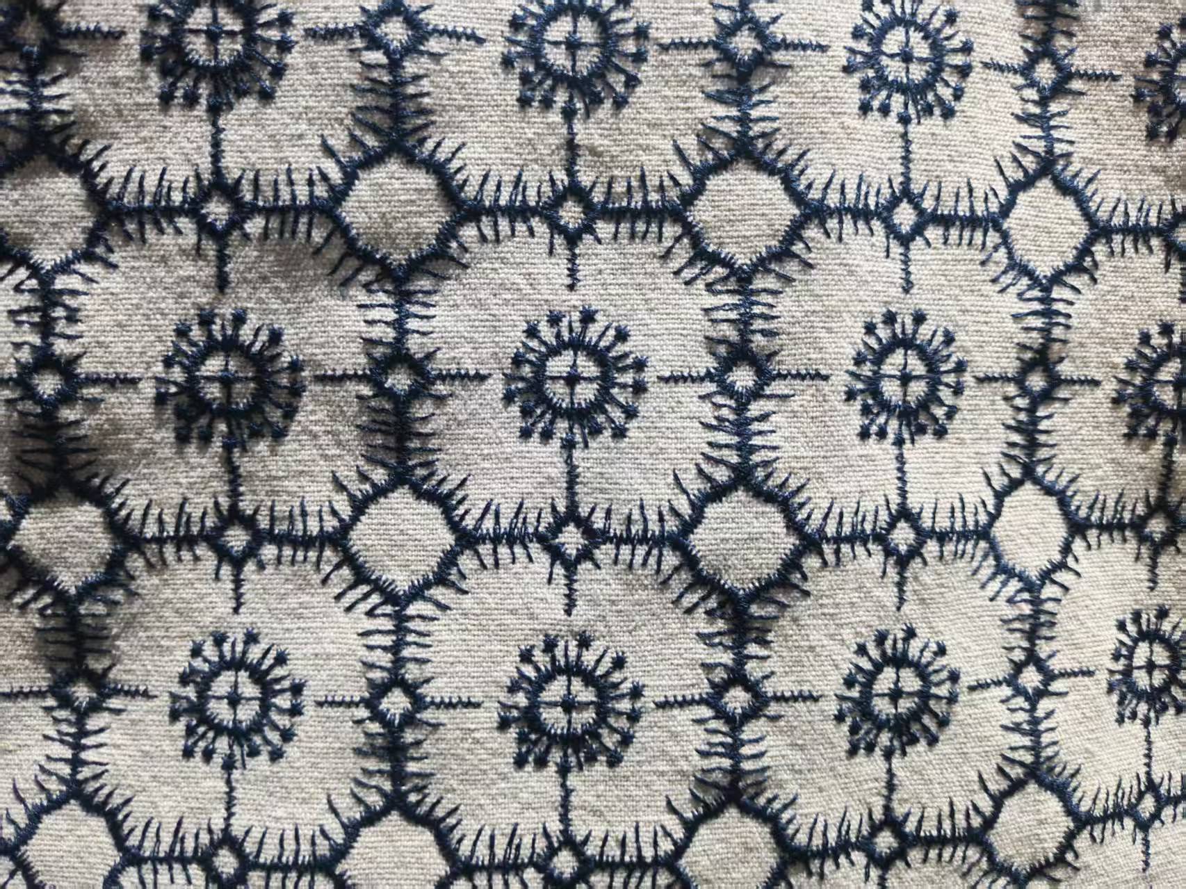 E20929-C ベージュ(幅125cm、綿70%、麻30%)