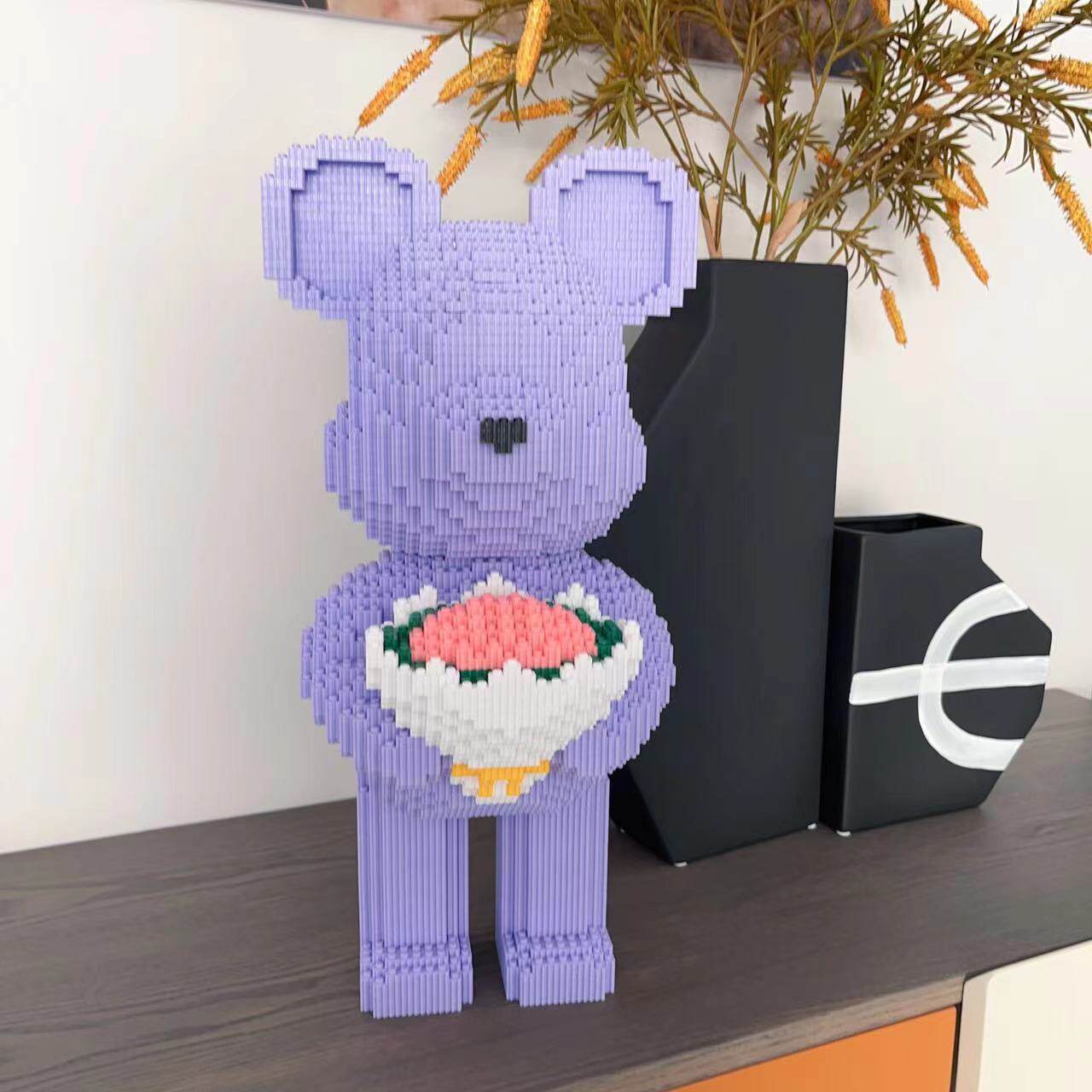 紫抱き花暴力クマ