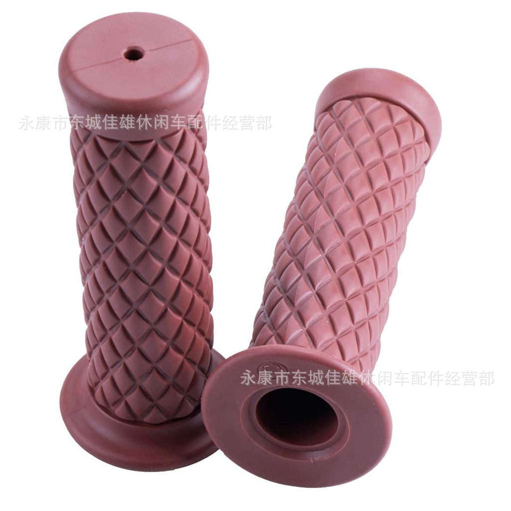 レトロ調ハンドルカバー バーガンディ