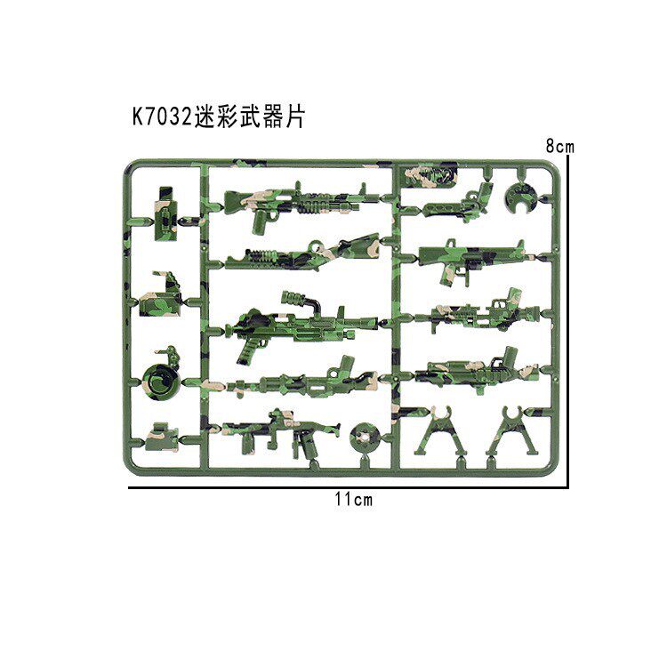 ライトグリーン K7032（グリーン迷彩プリント）
