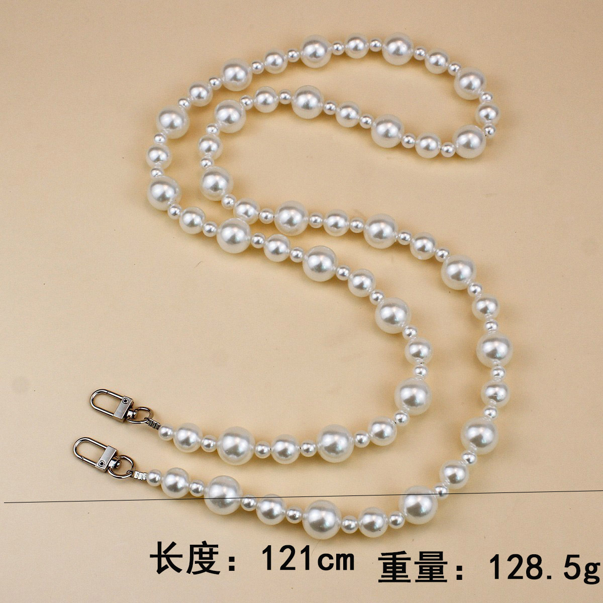 大小のパールをミックス