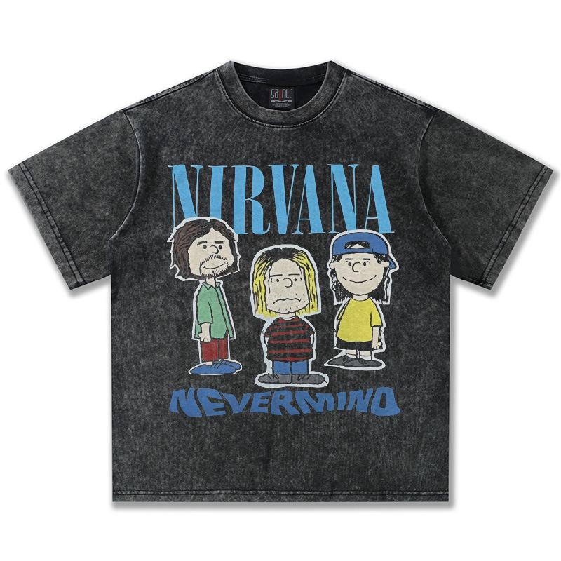 NIRVANA スヌーピーウォッシュブラック