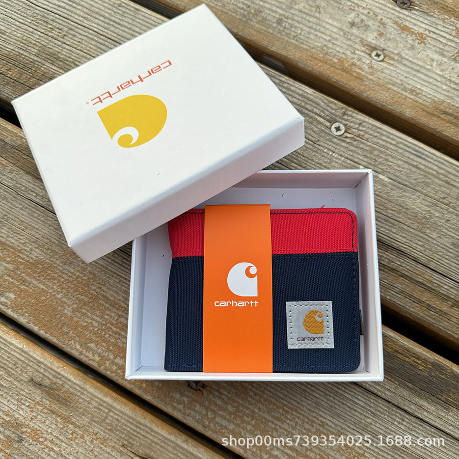 カードショートウォレット青と赤＋ボックス