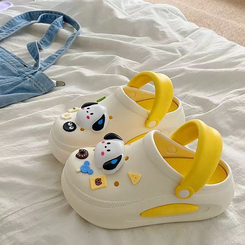 汗をかく犬黄色