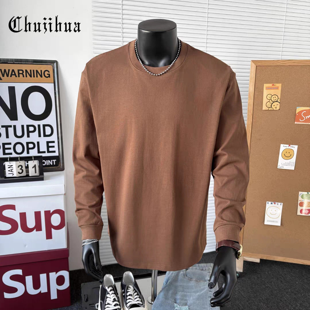 ダークブラウン[400Gヘビースレッド長袖]