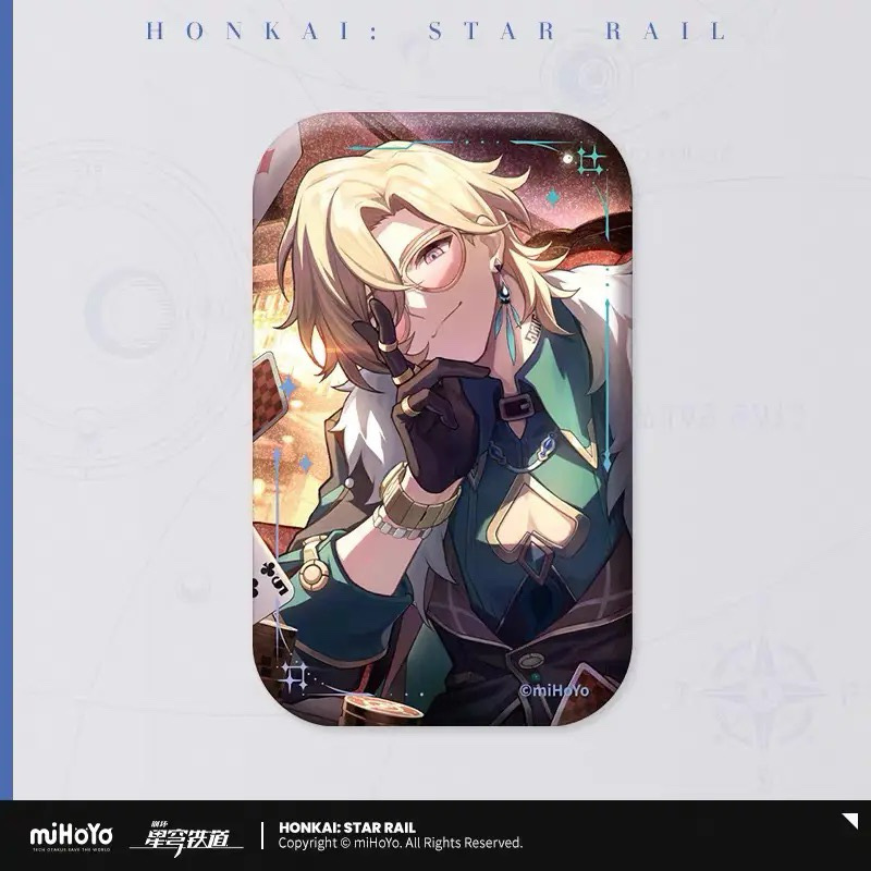 ライトコーンシリーズ ブリキバッジ 運命は決して公平ではない プレーサーゴールド