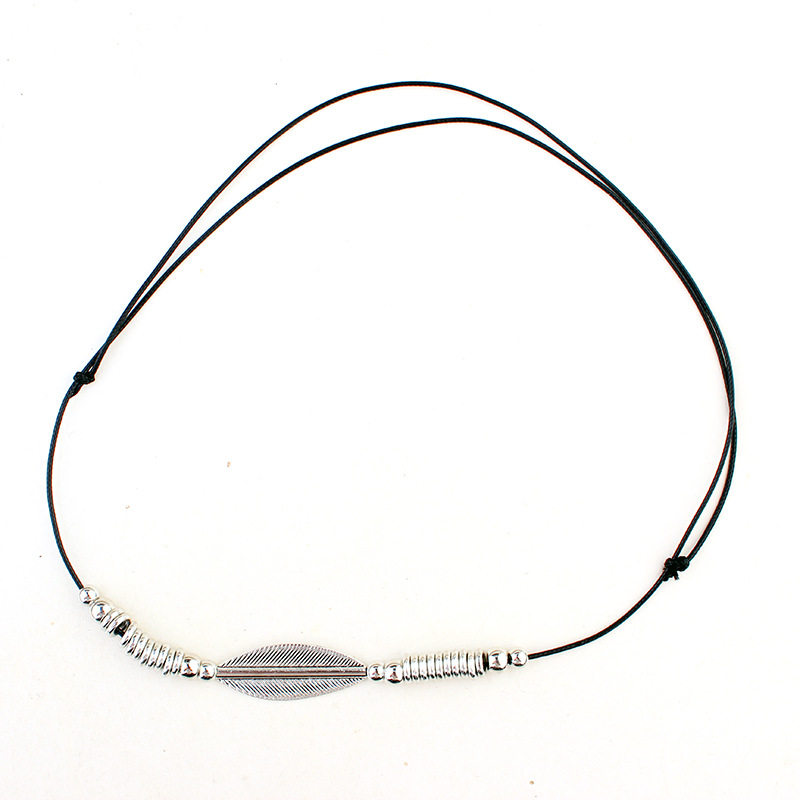 黒ワックス革紐