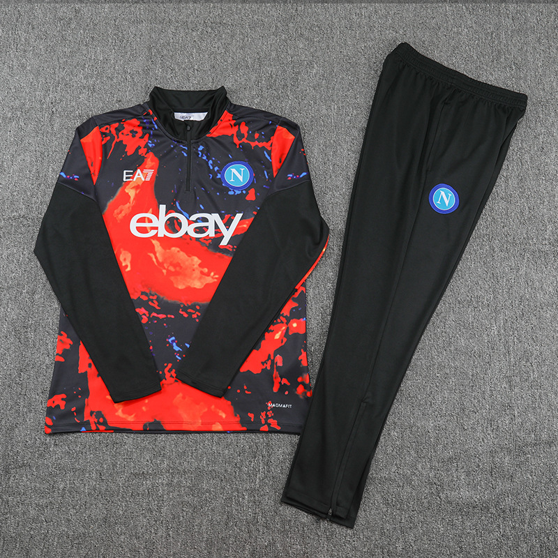 24 ナポリの赤と黒のプリント