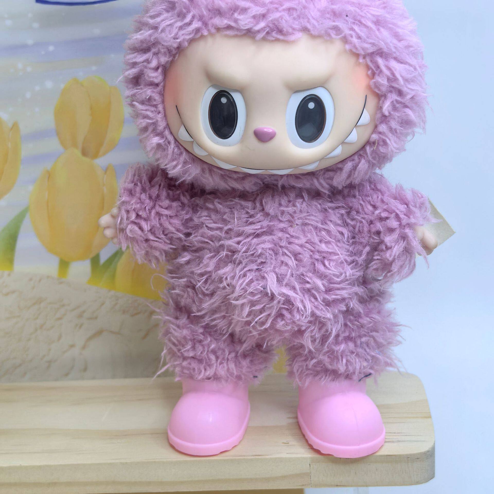 ピンクのレインブーツ
