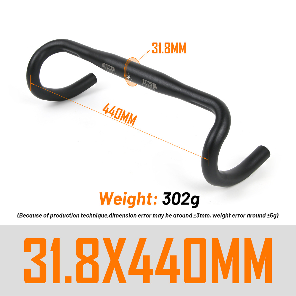CR12 サンドブラックベントハンドルバー 31.8*440MM