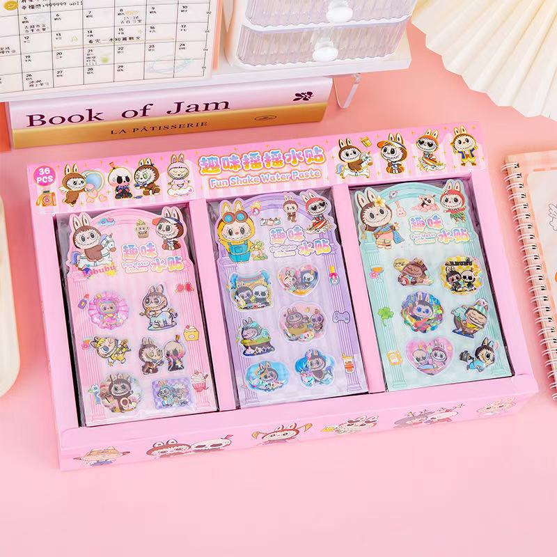 ラブブ 楽しいシェイク ウォーター ステッカー