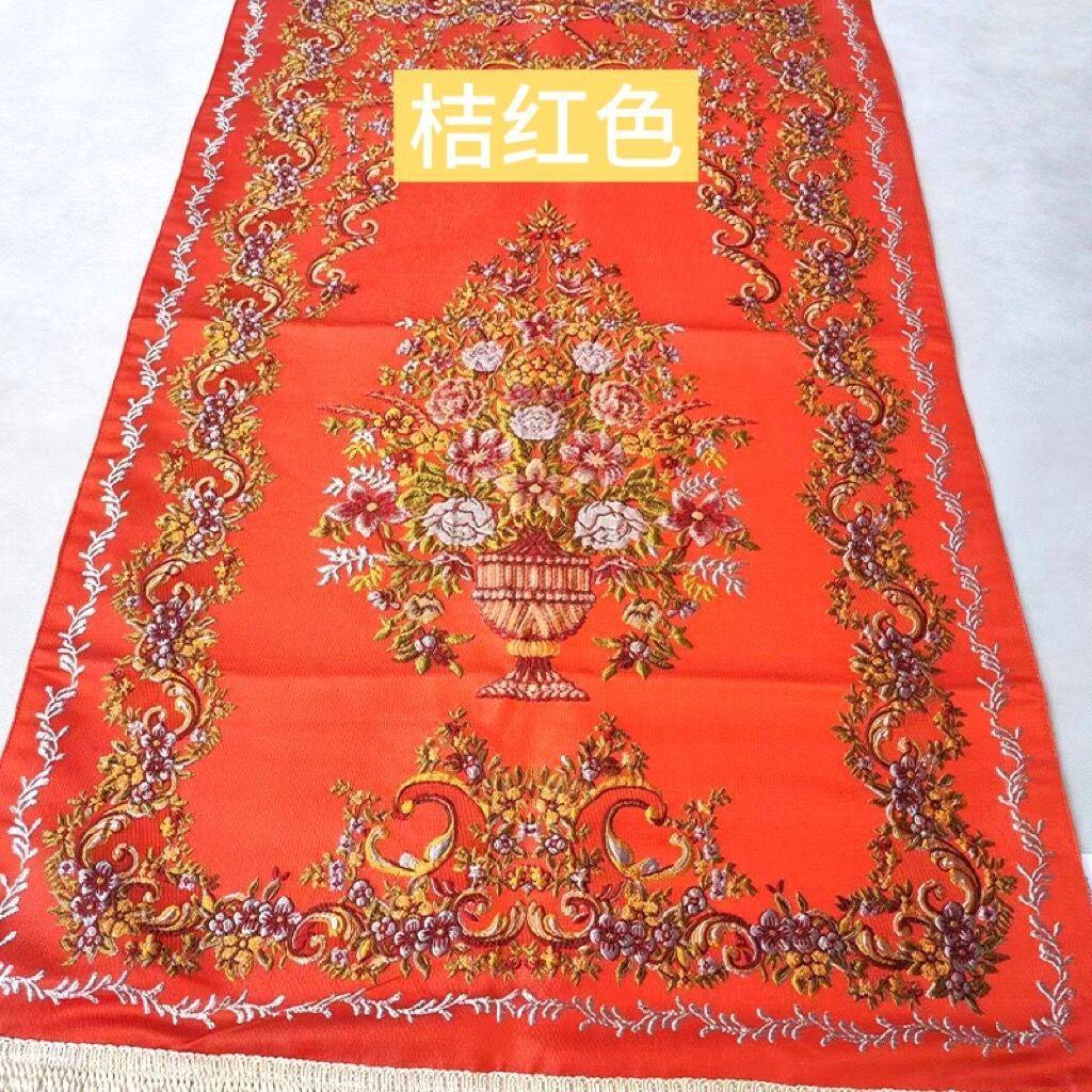 オレンジ(刺繍ブランケット、花瓶風)