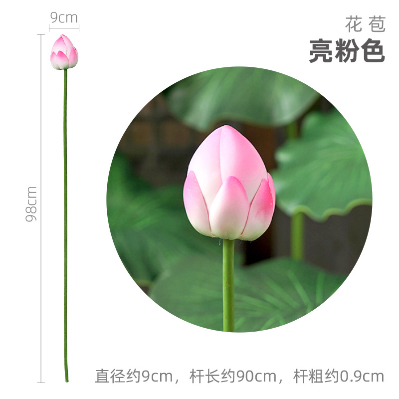 つぼみが明るいピンク