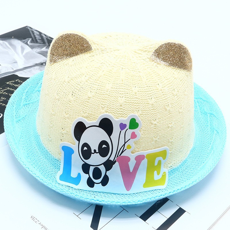 LOVEパンダ ベビーハット ブルー