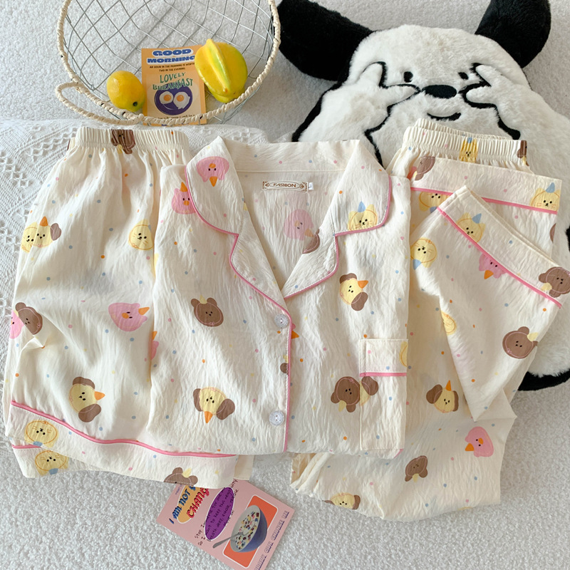 クラウドコットン-2727#カラードットドッグ3点セット