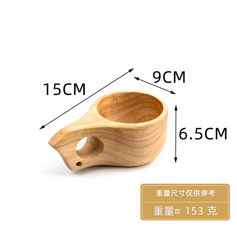 ゴム木単丸穴カップ15*9*6.5cm